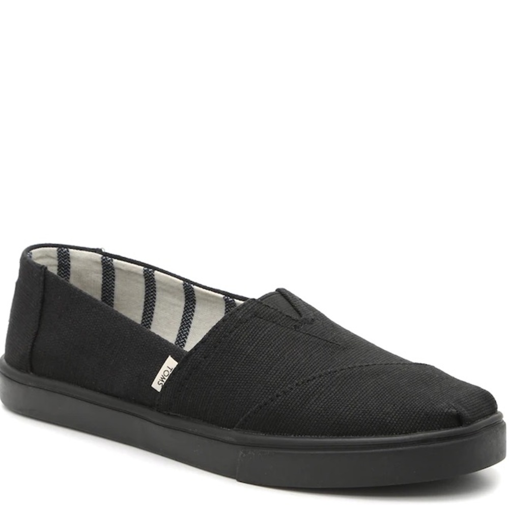 Toms Black CUPSOLE ALPARGATA SLIP-ON SNEAKER